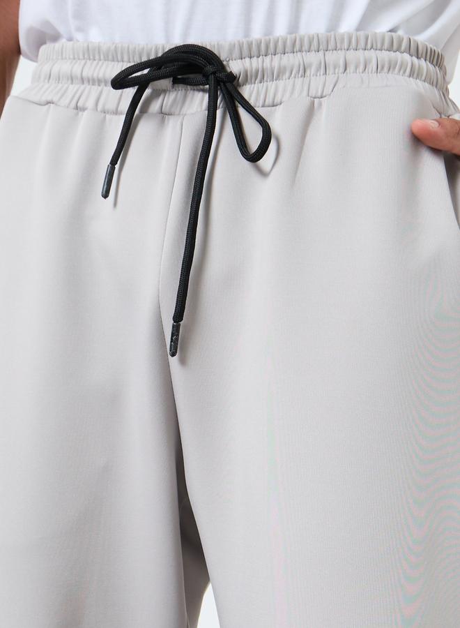 Styli Men Grey Joggers with Printed Side Panel - Image 2